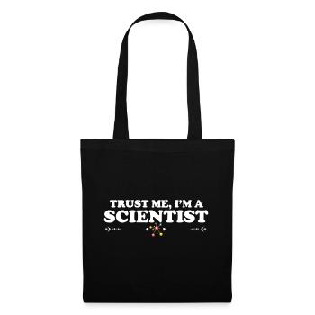 Croyez-moi, je suis un scientifique, des proverbes Atom disent - Sac en tissu - noir - Devant