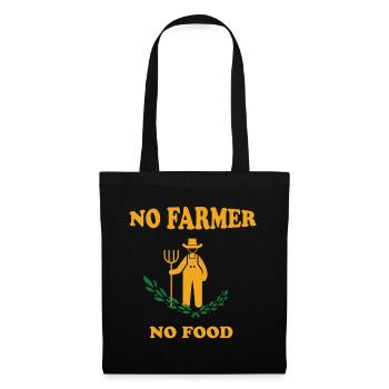 Agriculteur - Agriculteur - Agriculteur - Sac en tissu - noir - Devant