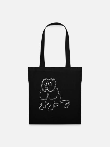 Monkey baboon - Tote Bag - black