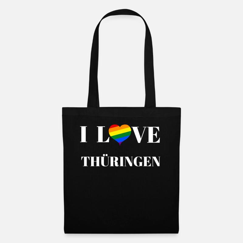 Thuringe - idée cadeau - Sac en tissu - noir