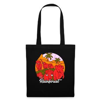 Rainforest tropics environmental protection elephant jungle - Tote Bag - black - Front