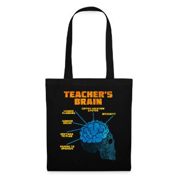 Teacher brain - Tote Bag - black - Front