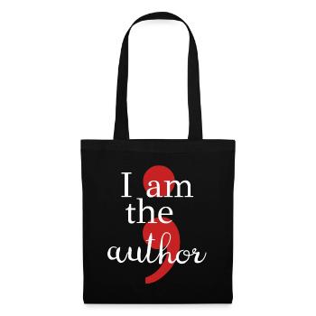 Projekt Semikolon I Am The Author Suicide Geschenk - Stoffbeutel - Schwarz - Vorne