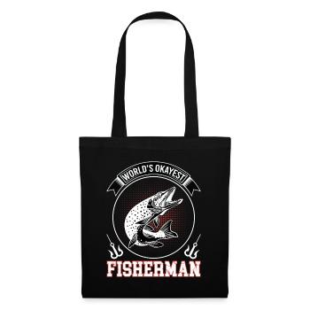 Angler fisherman fishing fishing fish fishing fish - Tote Bag - black - Front