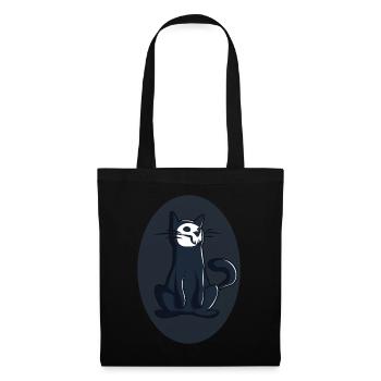 Black cat for Halloween - Tote Bag - black - Front
