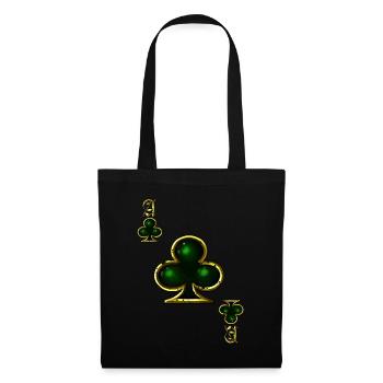 Cross Ace Poker Card Halloween Costume Funny - Tote Bag - black - Front