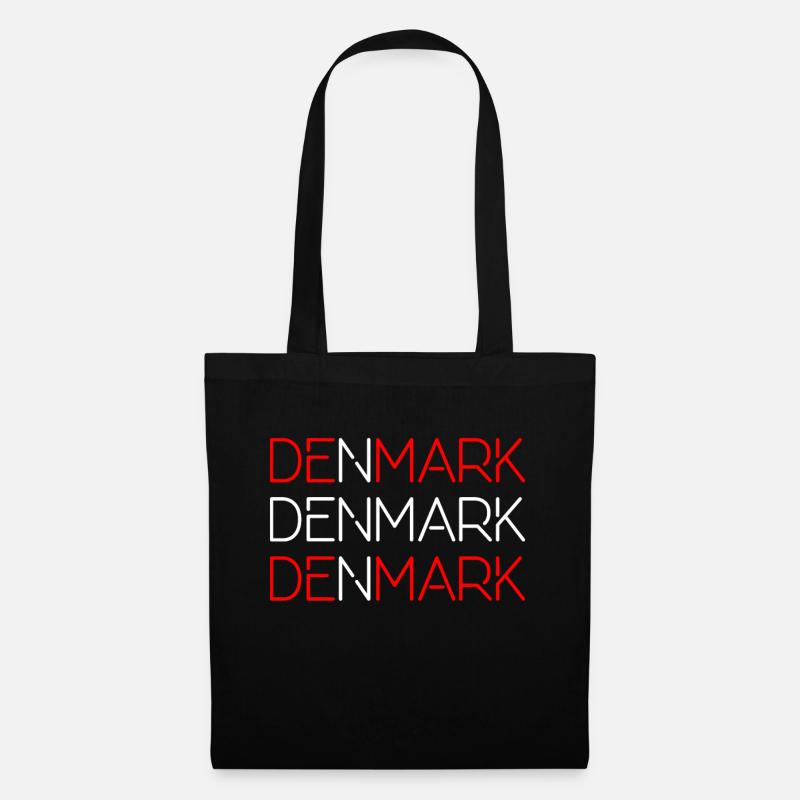 DÄNEMARK - Stoffbeutel - Schwarz