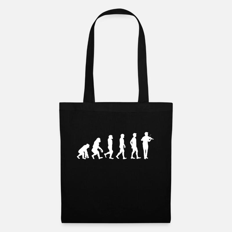 Violon évolution violon violon joueur de la chemise cadeau - Sac en tissu - noir