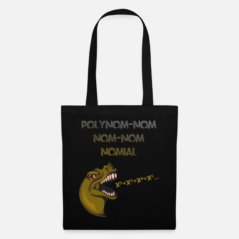 Math dinosaure dinosaure t-rex amusement math - Sac en tissu - noir