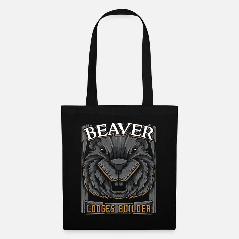 beaver - Tote Bag - black