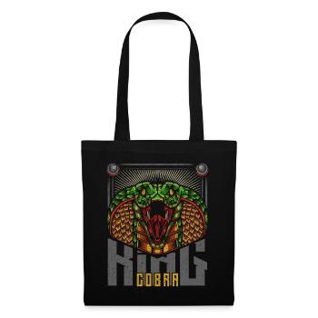 Serpent poison cobra roi cobra moderne - Sac en tissu - noir - Devant