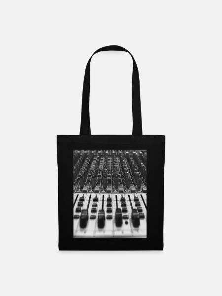Mischpult T Shirt - Stoffbeutel - Schwarz