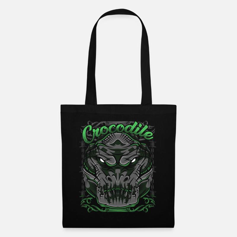 crocodile - Sac en tissu - noir