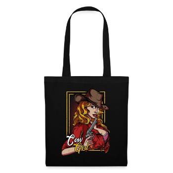 Vintage Country Cow Girl Linedance Gift Idea - Tote Bag - black - Front