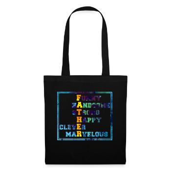 Fête des Pères - Sac en tissu - noir - Devant