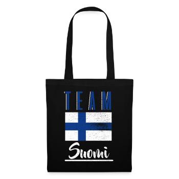 Équipe de la Finlande T-Shirt Cadeau Home Sport - Sac en tissu - noir - Devant