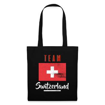 T-shirt de l’équipe de Suisse Gift Mountains Accueil - Sac en tissu - noir - Devant