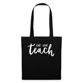 Teacher Gift Education School Sayings Teacher Training - Tote Bag - black - Front