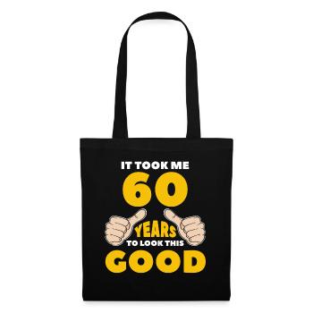 60th birthday gift birthday present - Tote Bag - black - Front