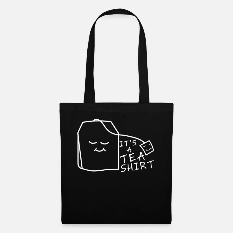 Tee Tea Shirt - Stoffbeutel - Schwarz