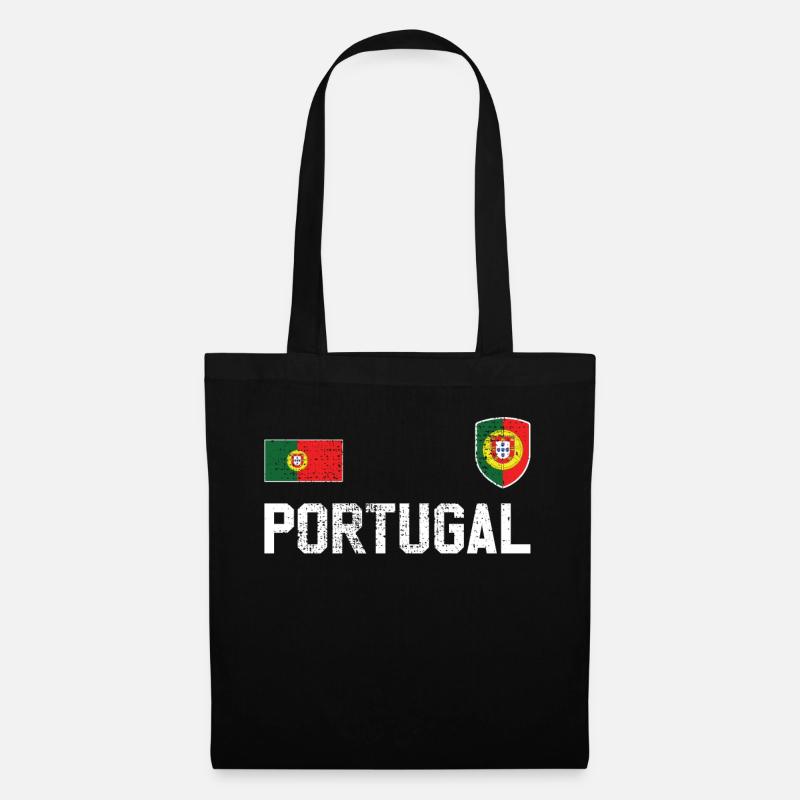 Portugal - Stoffbeutel - Schwarz