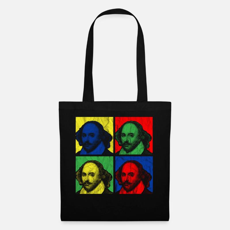 POP ART SHAKESPEARE - Sac en tissu - noir