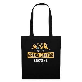 Grand Canyon-T-Shirt - Geschenk 1910 des Arizona-Nationalparks - Stoffbeutel - Schwarz - Vorne