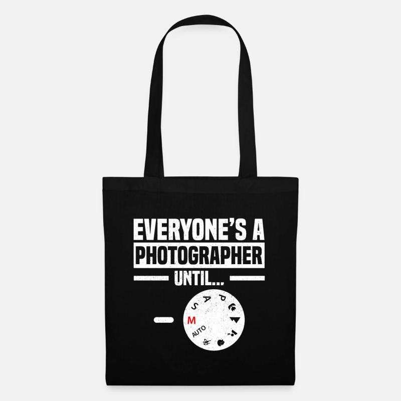 Everyone's A Photograpgher - Stoffbeutel - Schwarz