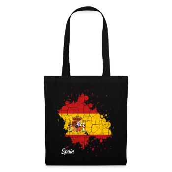 Espagne - Sac en tissu - noir - Devant