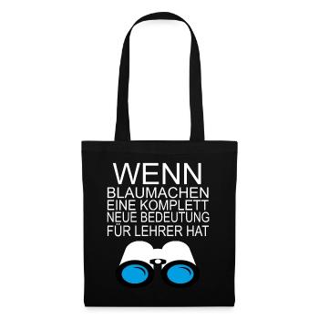 Funny satire AFD message portal Teacher Gift - Tote Bag - black - Front