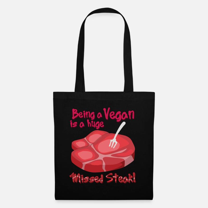 steak - Tote Bag - black