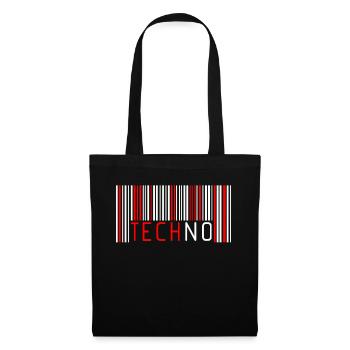 Barcode techno - Tote Bag - black - Front