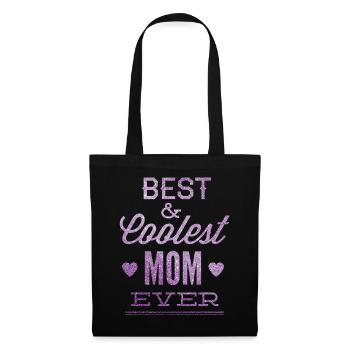 Meilleur et plus cool maman jamais cadeau de maman pour la fête des mères - Sac en tissu - noir - Devant