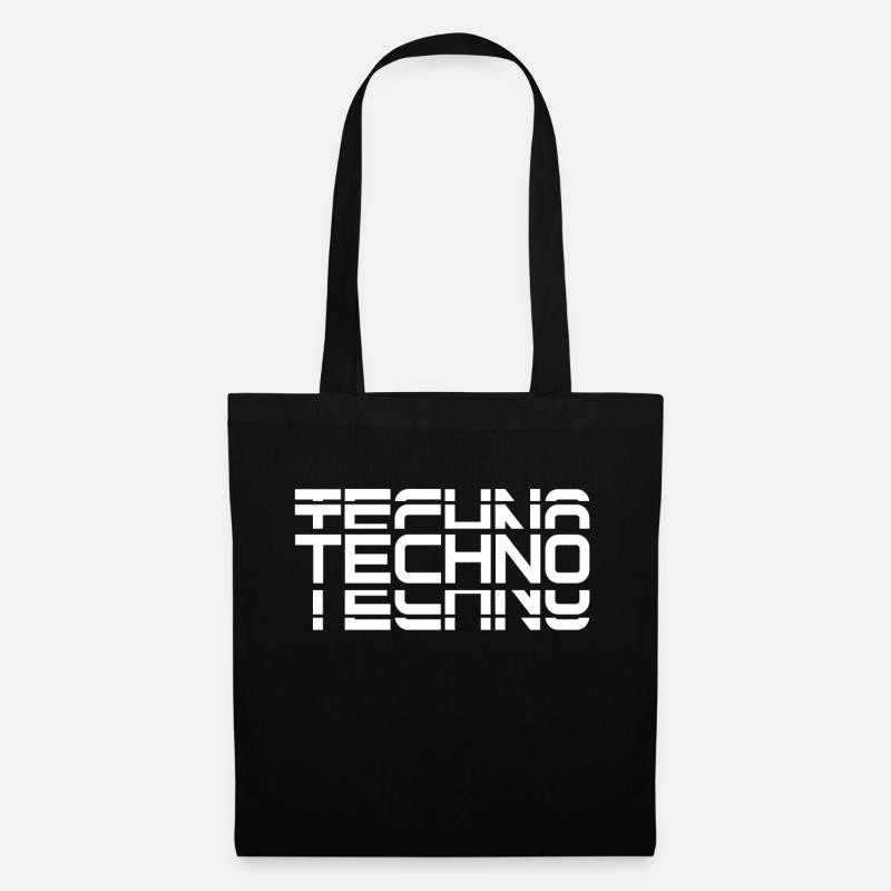 Techno techno techno - Sac en tissu - noir