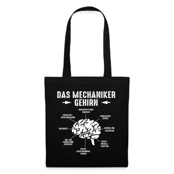 The Mechanic Brain Funny Gift - Tote Bag - black - Front