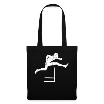 Hurdles race game run gift - Tote Bag - black - Front