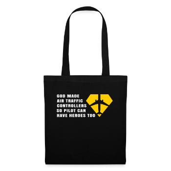 Chemise du contrôleur de la circulation aérienne Cadeau Pilote du contrôleur de la circulation aérienne - Sac en tissu - noir - Devant