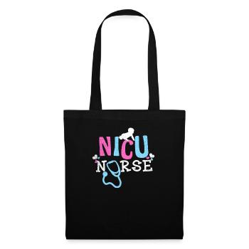 Nicu Infirmière Infirmière Neontal Cadeau - Sac en tissu - noir - Devant