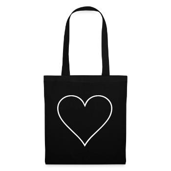 heart - Tote Bag - black - Front