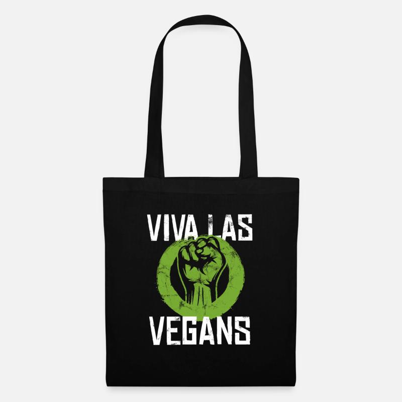 Es lebe der Veganismus! Geschenk - Stoffbeutel - Schwarz