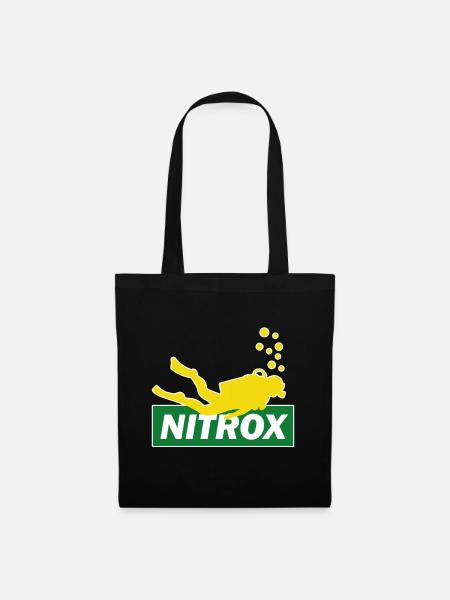 Tauchen Nitrox Sporttauchen Budy Taucher Geschenk - Stoffbeutel - Schwarz