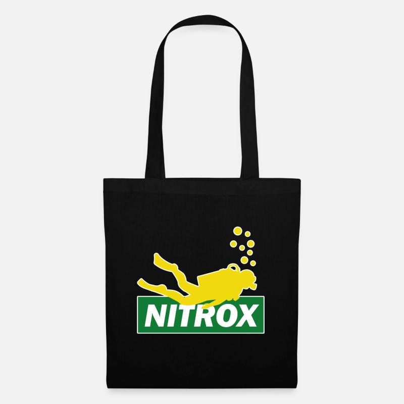 Tauchen Nitrox Sporttauchen Budy Taucher Geschenk - Stoffbeutel - Schwarz