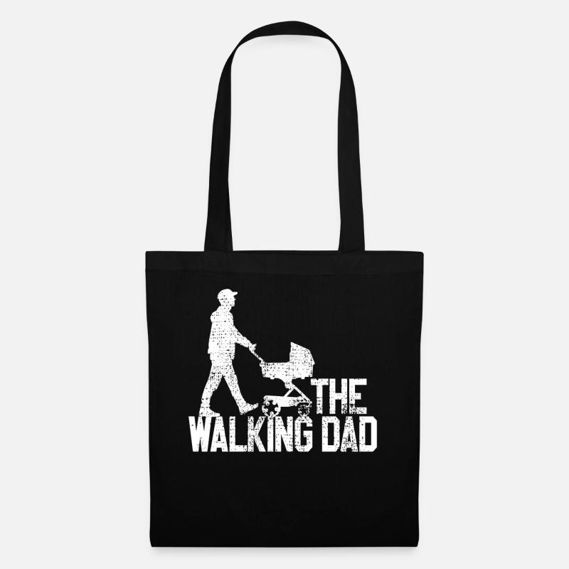The Walking Dad - Stoffbeutel - Schwarz