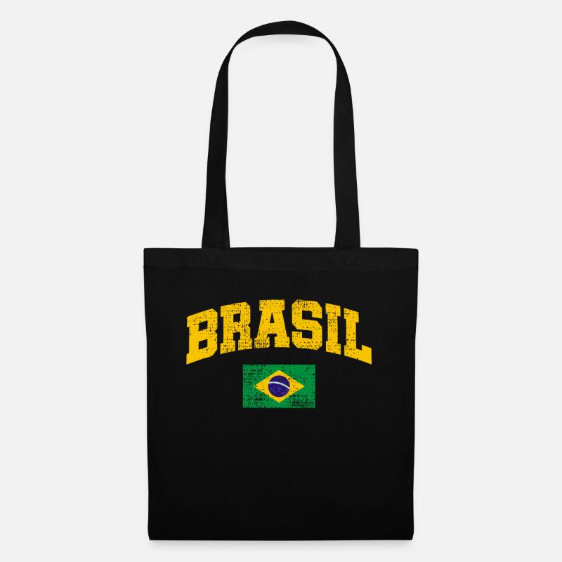Brasilien - Stoffbeutel - Schwarz
