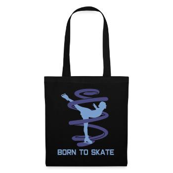 Figure skating skates figure - Tote Bag - black - Front