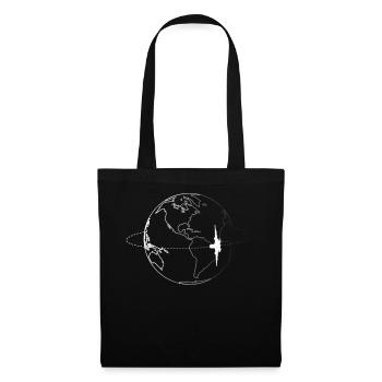 L'avion de liberté de vol de monde d'avion - Sac en tissu - noir - Devant