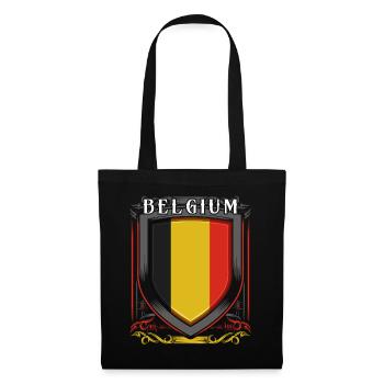 Belgien - Stoffbeutel - Schwarz - Vorne