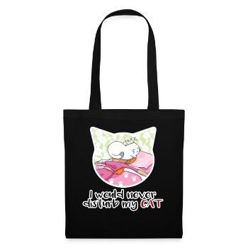 I Would Never Disturb My Cat - Kitten Lover - Sac en tissu - noir - Devant