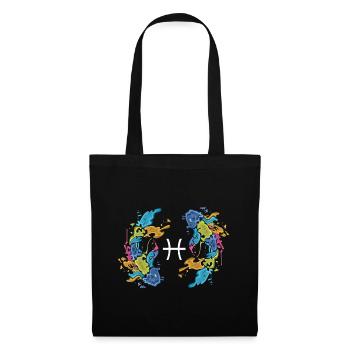ZODIAC SIGN FISH SHIRT Zodiac sign gift - Tote Bag - black - Front