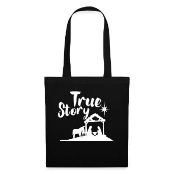 Jésus Christ t-shirt Nativité - Sac en tissu - noir - Devant